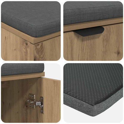 Panca per ingresso Rovere artigianale 100 x 38 x 46 cm