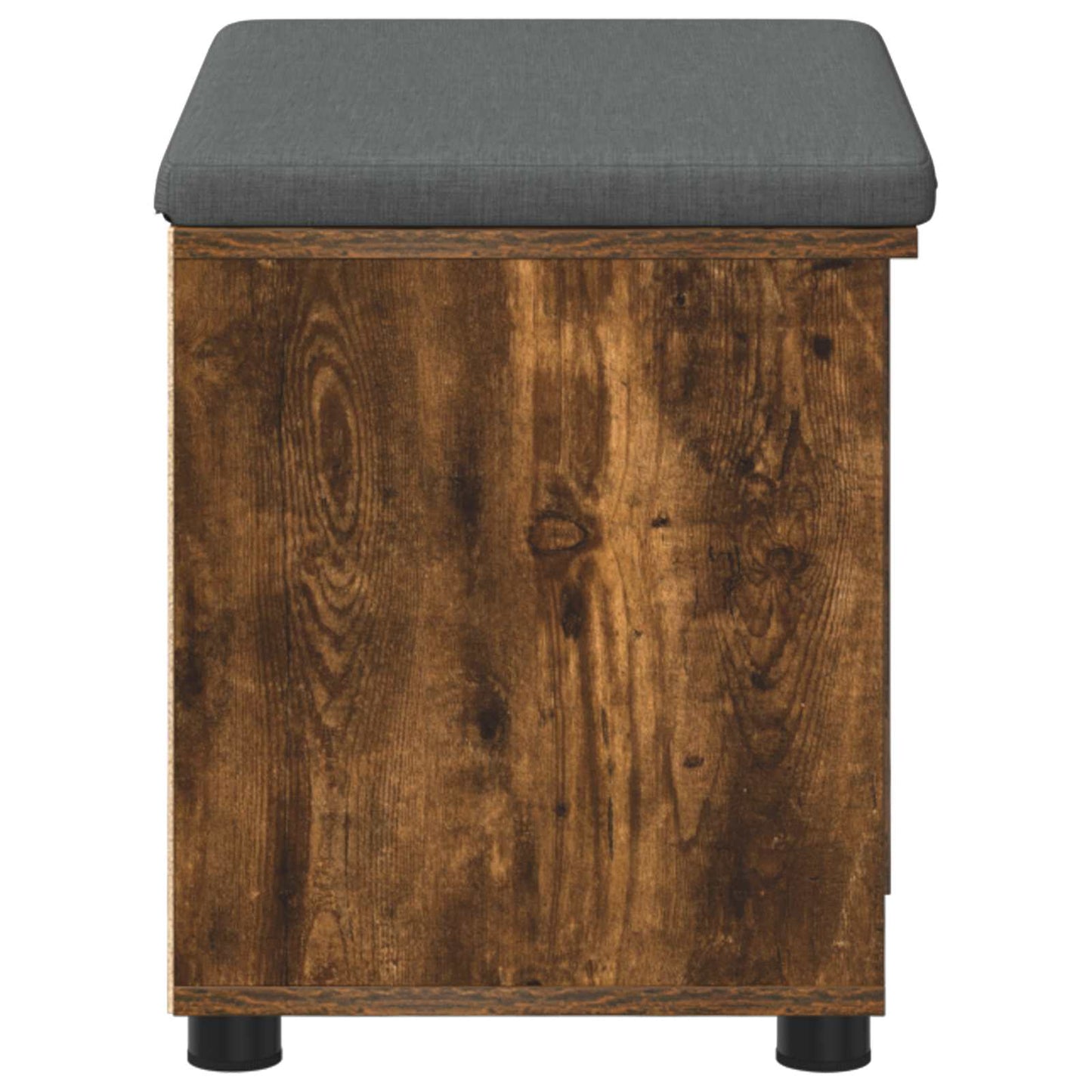 Panca per ingresso con cuscino Rovere fumé 60 x 38 x 46 cm
