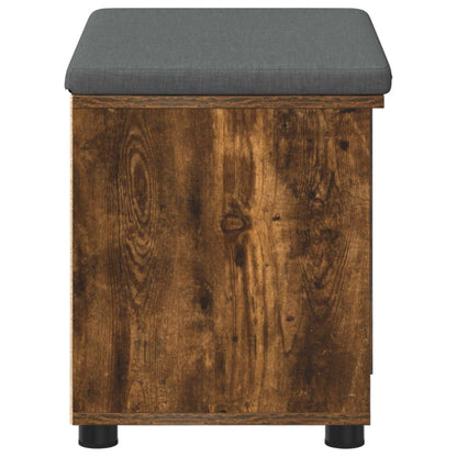 Panca per ingresso con cuscino Rovere fumé 60 x 38 x 46 cm