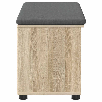 Panca per ingresso con cuscino Rovere Sonoma 80 x 38 x 46 cm