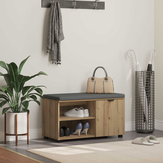 Panca per ingresso Rovere artigianale 80 x 38 x 46 cm