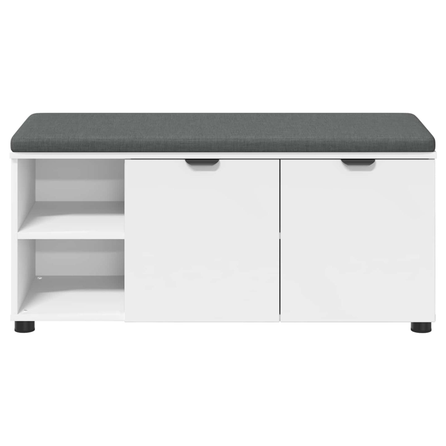 Panca per ingresso con cuscino Bianco 100 x 38 x 46 cm