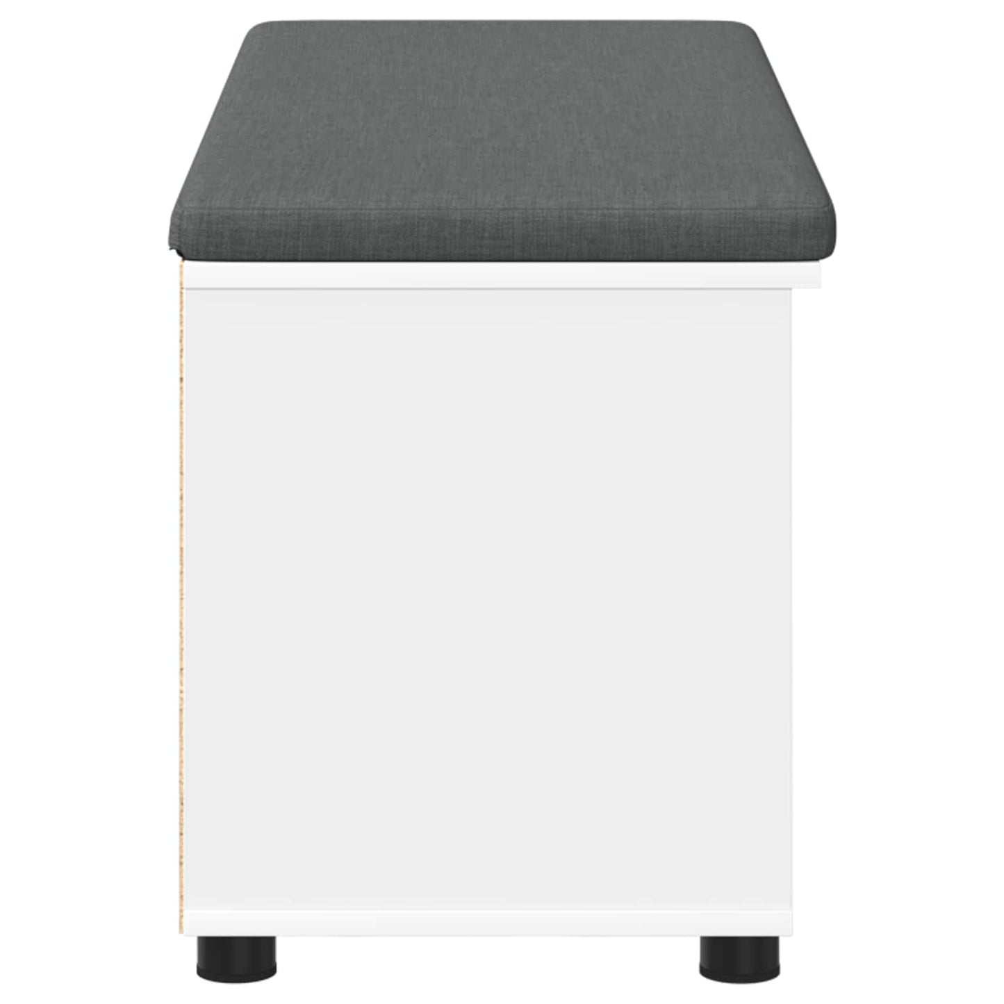 Panca per ingresso con cuscino Bianco 100 x 38 x 46 cm