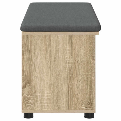 Panca per ingresso con cuscino Rovere Sonoma 100 x 38 x 46 cm