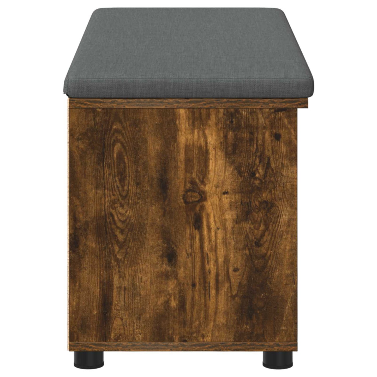 Panca per ingresso con cuscino Rovere fumé 100 x 38 x 46 cm
