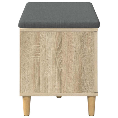 Panca per ingresso con cuscino Rovere Sonoma 60 x 38 x 46 cm