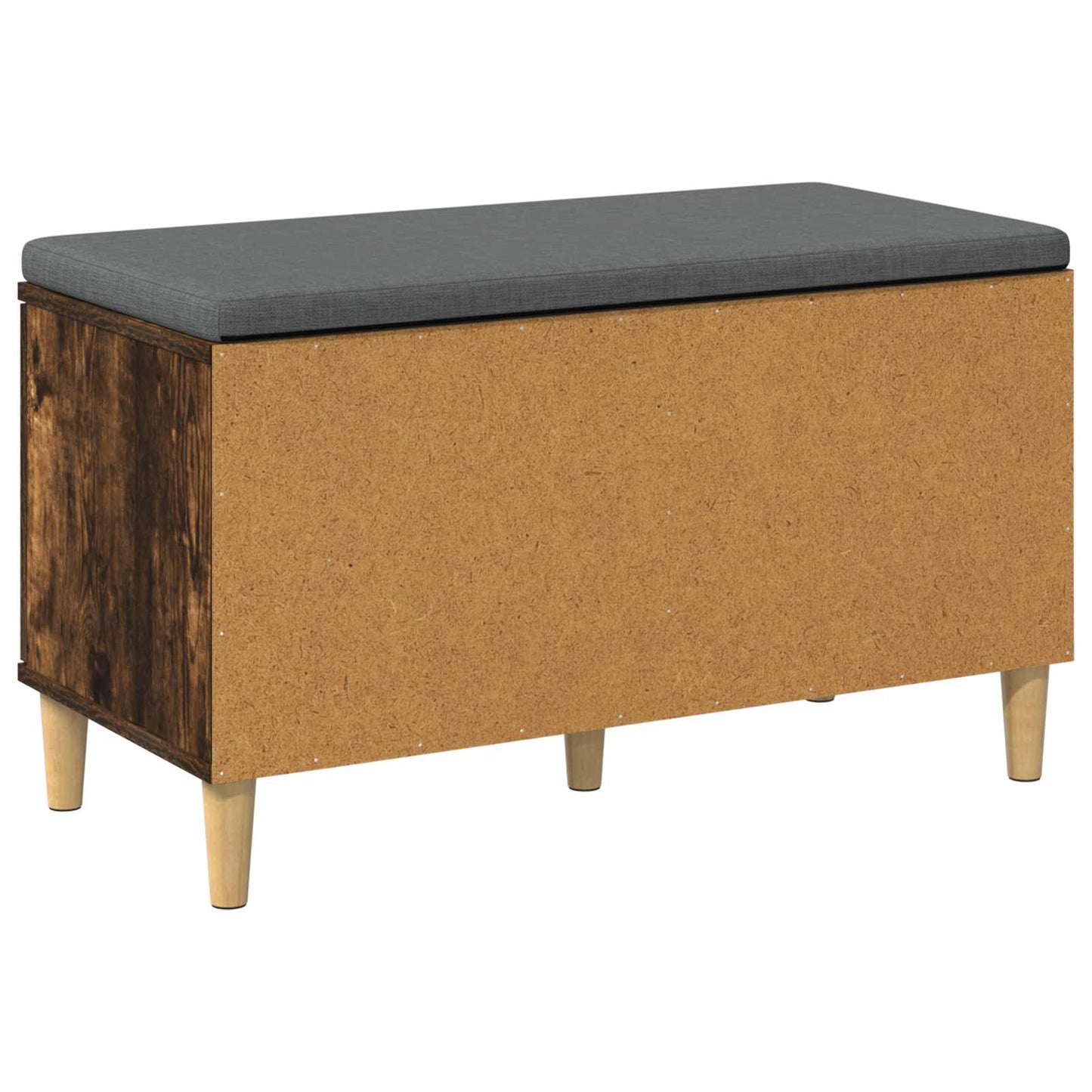 Panca per ingresso con cuscino Rovere fumé 60 x 38 x 46 cm