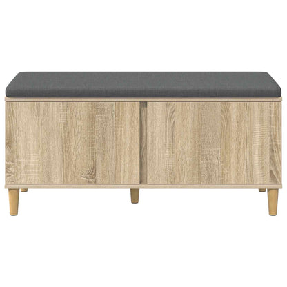 Panca per ingresso con cuscino Rovere Sonoma 60 x 38 x 46 cm