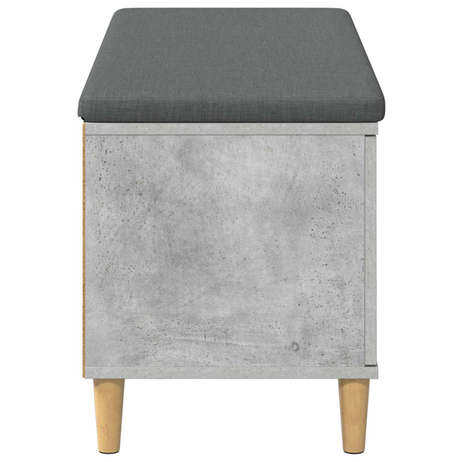 Panca per ingresso con cuscino Grigio Cemento 100 x 38 x 46 cm | homemem39