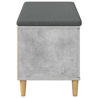 Panca per ingresso con cuscino Grigio Cemento 100 x 38 x 46 cm | homemem39