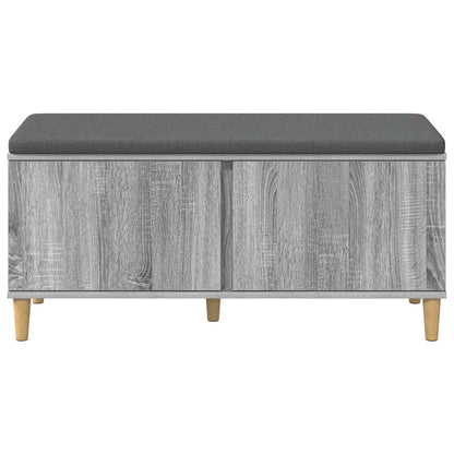 Panca per ingresso con cuscino Sonoma grigia 100 x 38 x 46 cm | homemem39