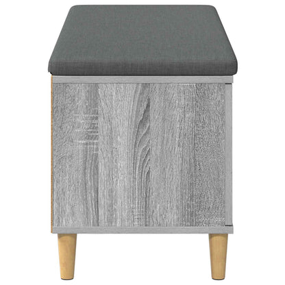 Panca per ingresso con cuscino Sonoma grigia 100 x 38 x 46 cm | homemem39