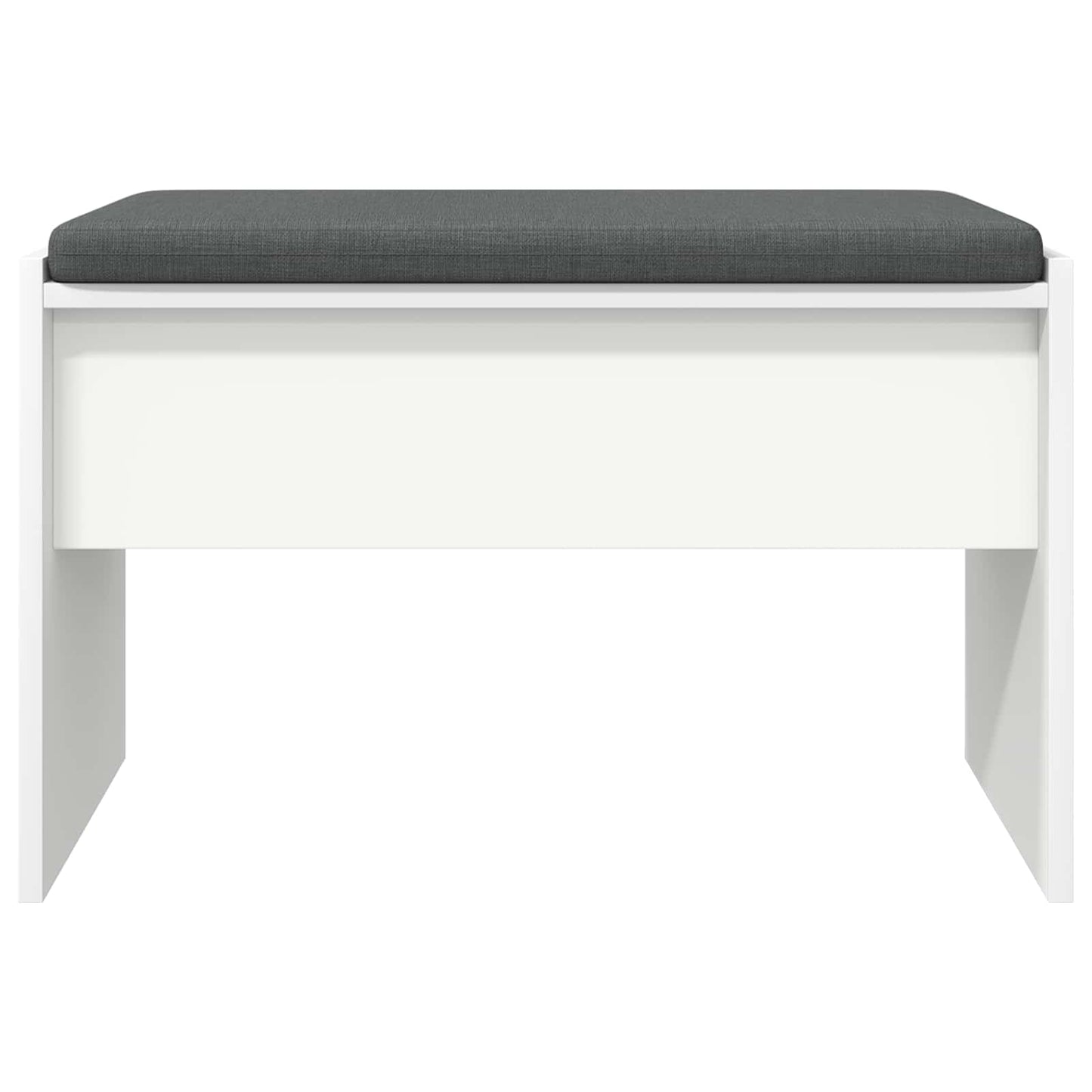 Panca per ingresso con cuscino Bianco 63 x 38 x 40 cm | homemem39
