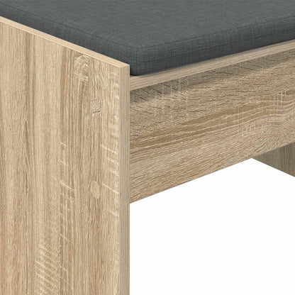 Panca per ingresso con cuscino Rovere Sonoma 63 x 38 x 40 cm | homemem39