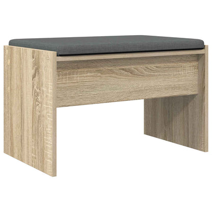 Panca per ingresso con cuscino Rovere Sonoma 63 x 38 x 40 cm | homemem39
