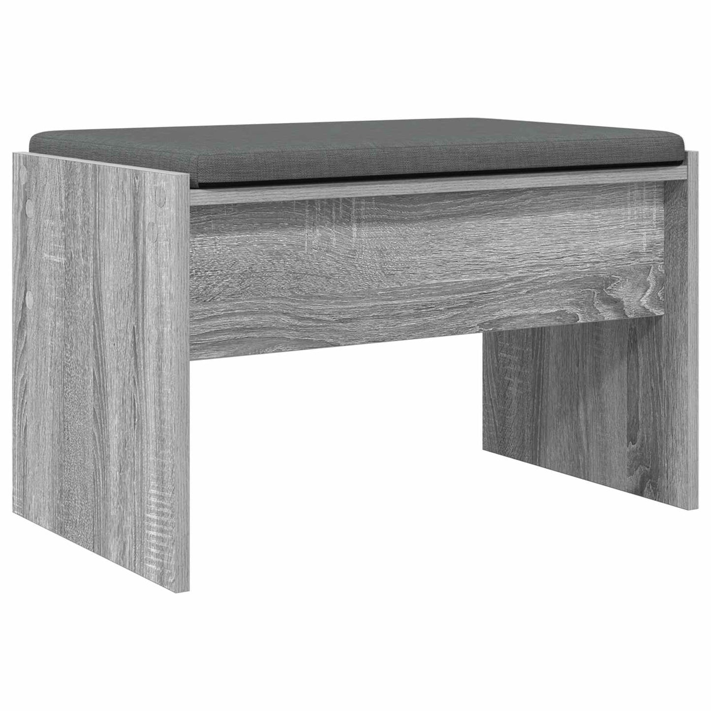 Panca per ingresso con cuscino Grigio Sonoma 63 x 38 x 40 cm | homemem39