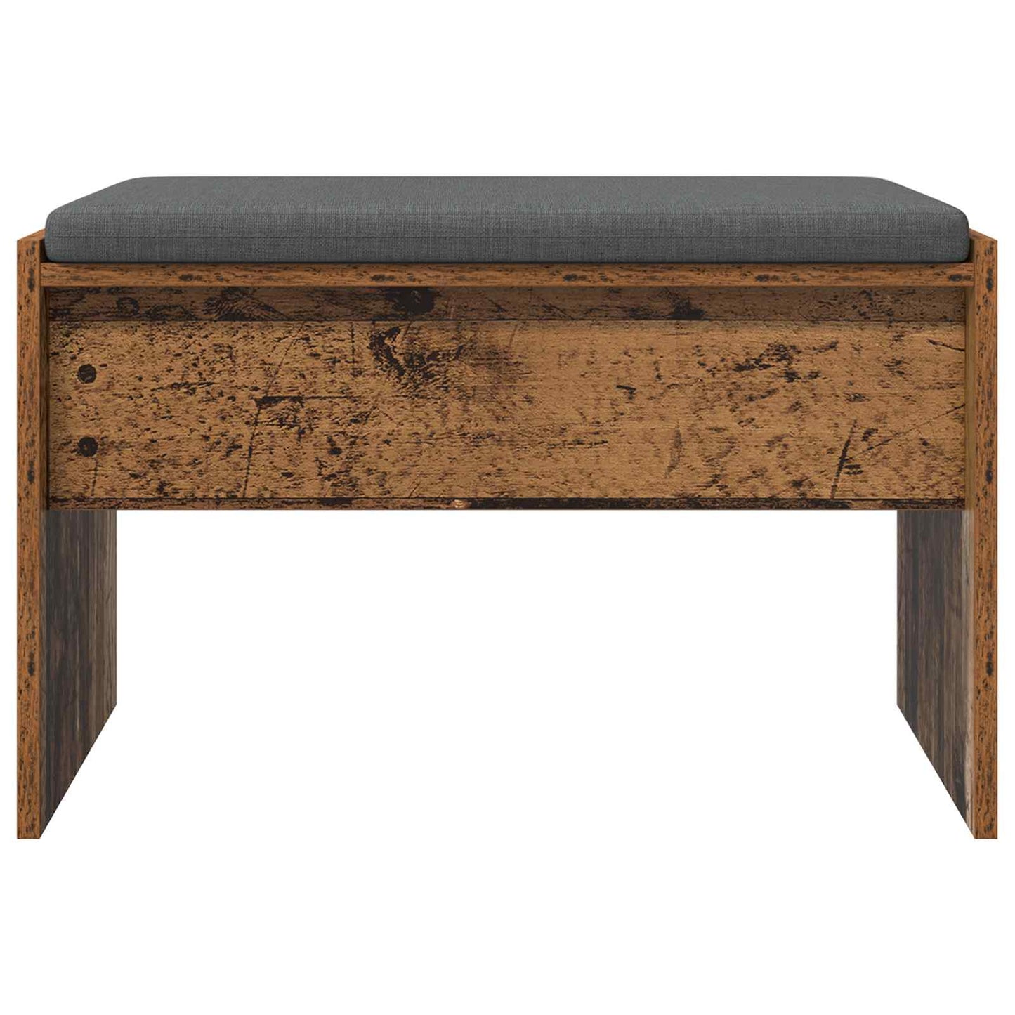 Panca per ingresso con cuscino Legno vecchio 63 x 38 x 40 cm | homemem39