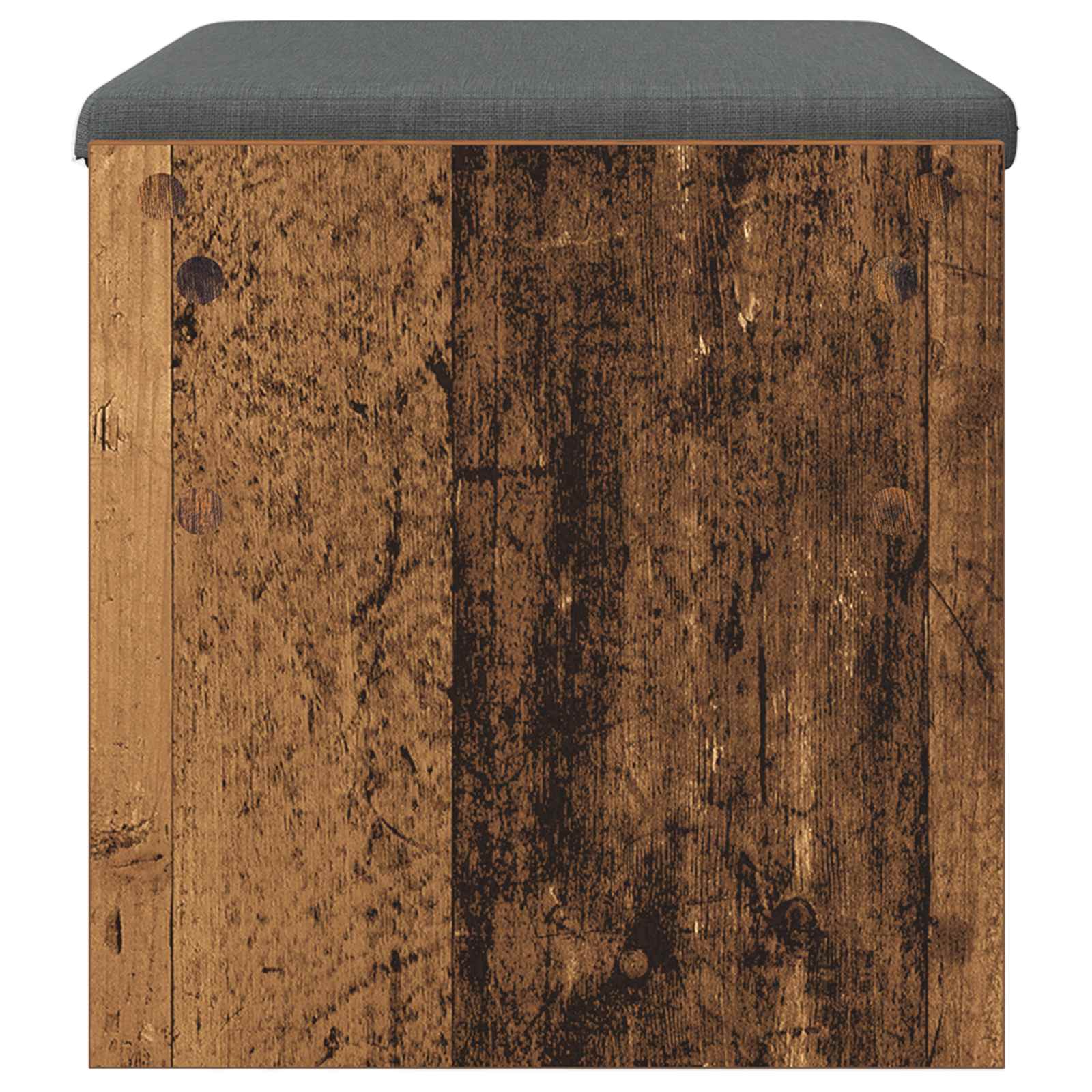 Panca per ingresso con cuscino Legno vecchio 63 x 38 x 40 cm | homemem39