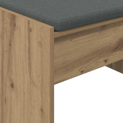 Panca per ingresso Rovere artigianale 63 x 38 x 40 cm - homemem39