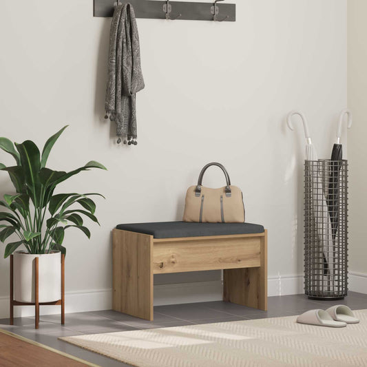 Panca per ingresso Rovere artigianale 63 x 38 x 40 cm