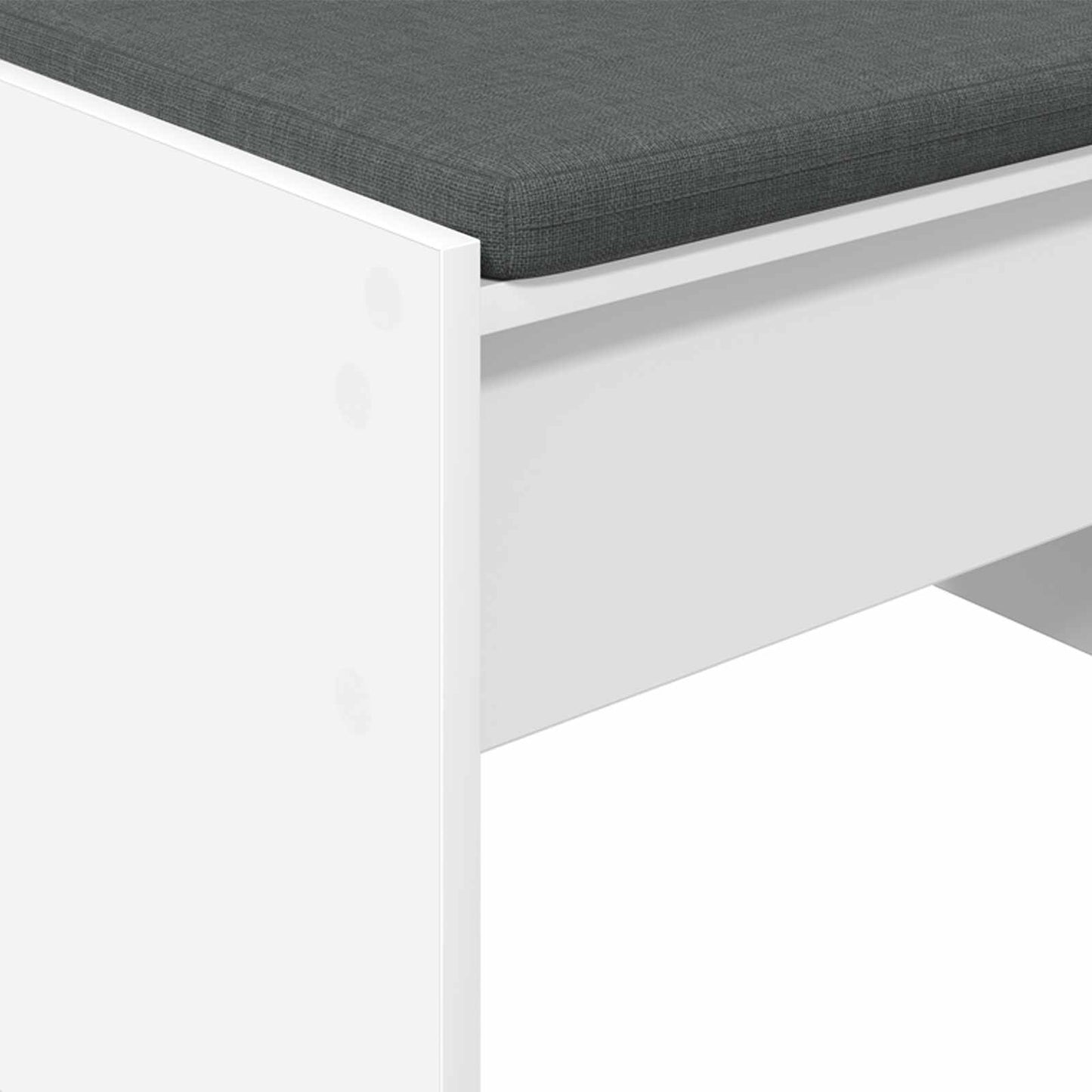 Panca per ingresso con cuscino Bianco 80 x 38 x 46 cm | homemem39