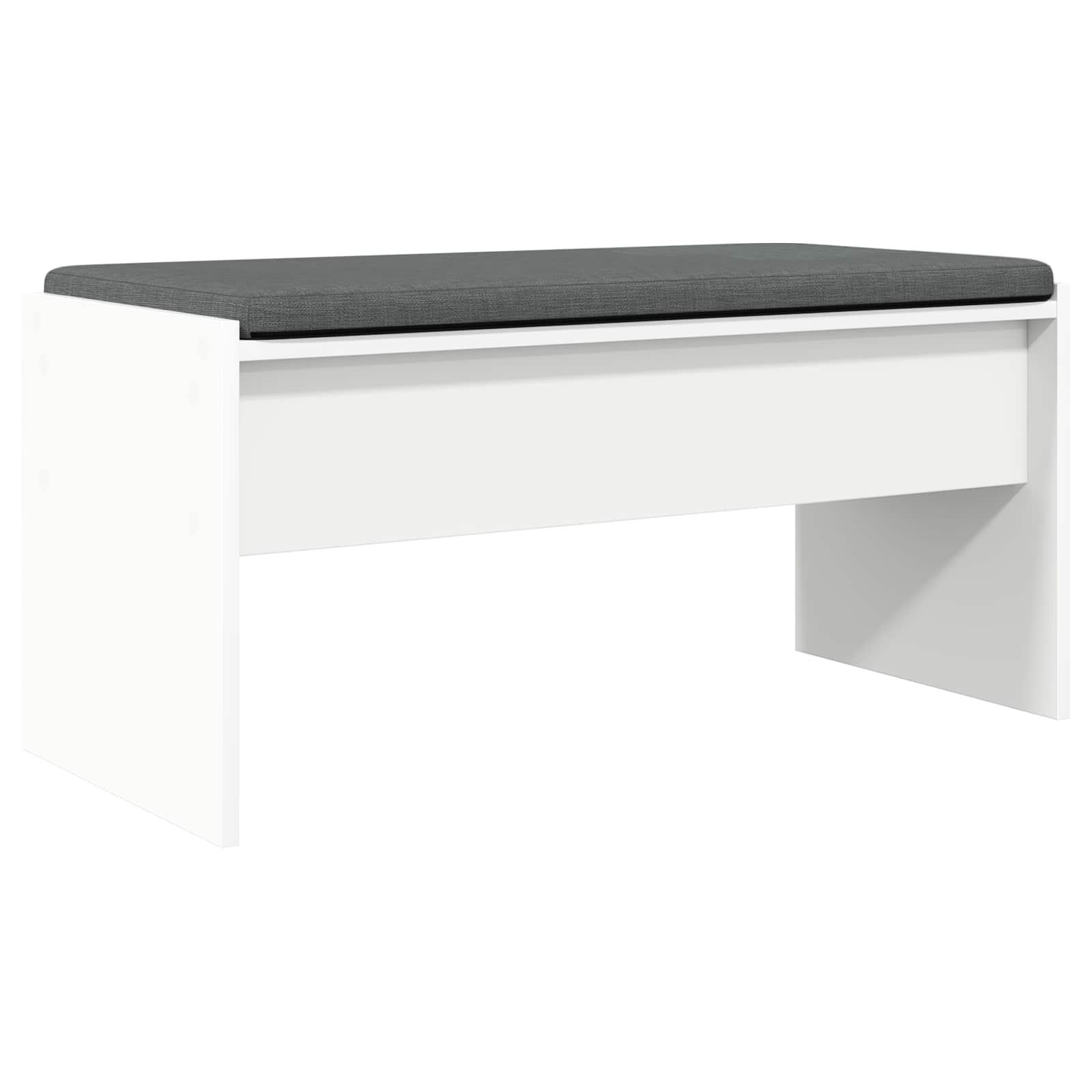 Panca per ingresso con cuscino Bianco 80 x 38 x 46 cm | homemem39