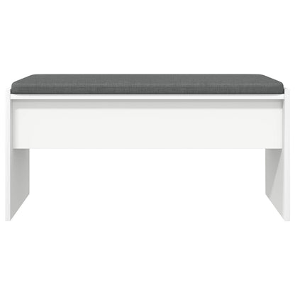 Panca per ingresso con cuscino Bianco 80 x 38 x 46 cm | homemem39