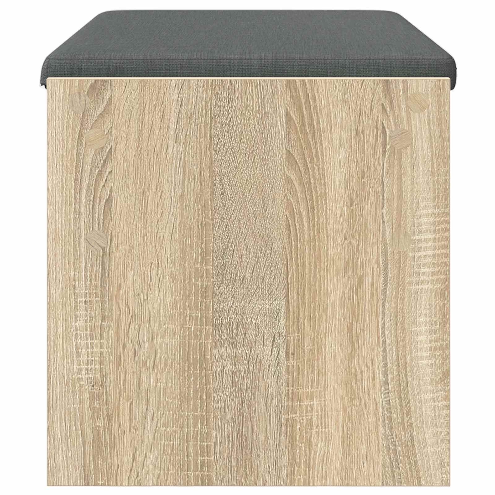 Panca per ingresso con cuscino Rovere Sonoma 83 x 38 x 40 cm | homemem39