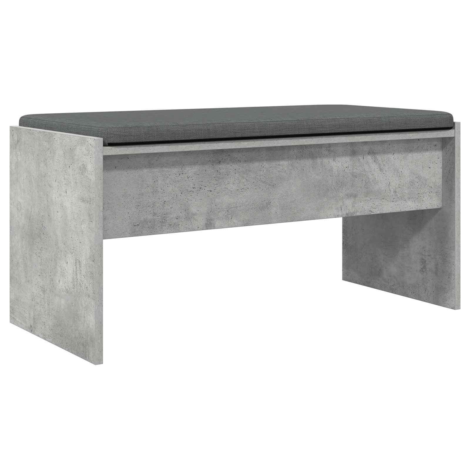 Panca per ingresso con cuscino Grigio cemento 83 x 38 x 40 cm | homemem39