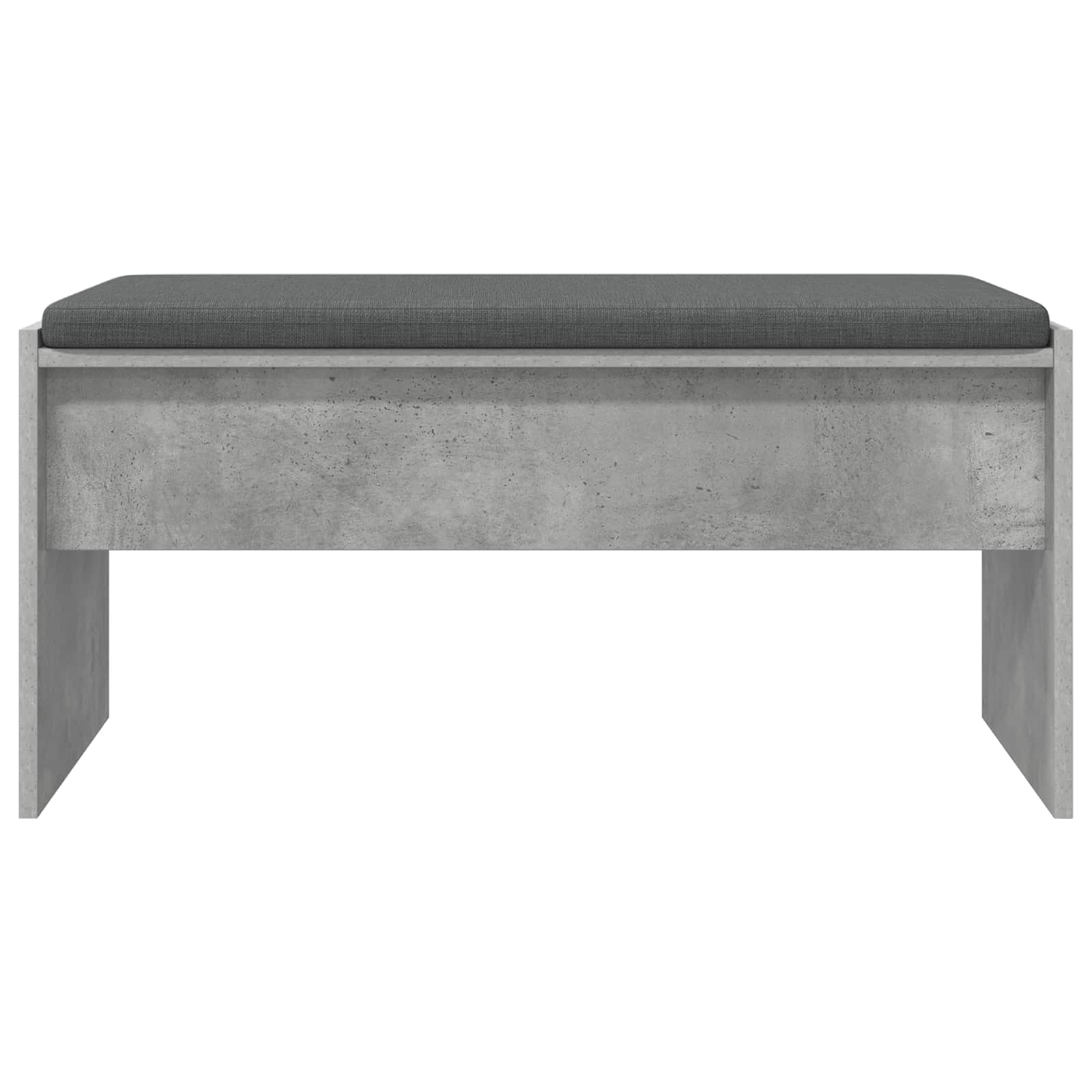 Panca per ingresso con cuscino Grigio cemento 83 x 38 x 40 cm | homemem39