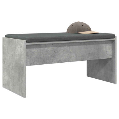 Panca per ingresso con cuscino Grigio cemento 83 x 38 x 40 cm | homemem39