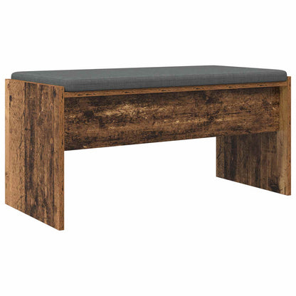 Panca per ingresso con cuscino Legno vecchio 83 x 38 x 40 cm | homemem39