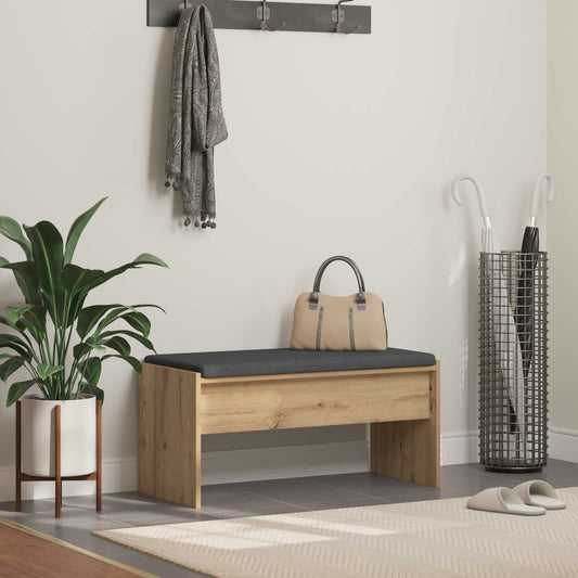 Panca per ingresso Rovere artigianale 83 x 38 x 40 cm