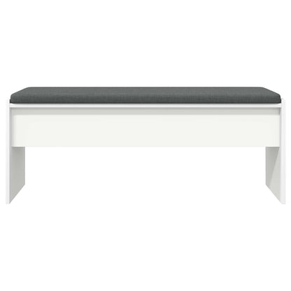 Panca per ingresso con cuscino Bianco 103 x 38 x 40 cm | homemem39