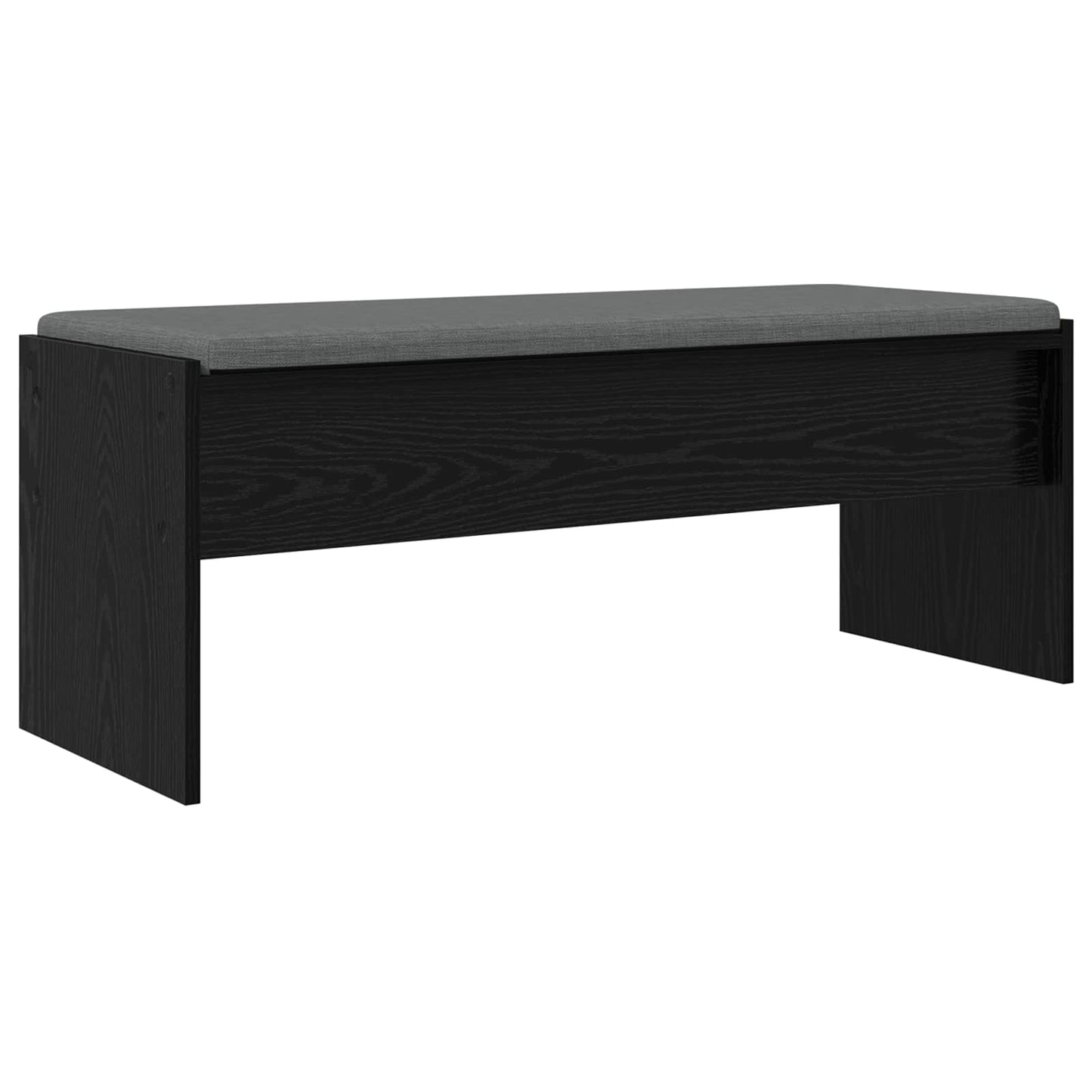 Panca per ingresso con cuscino Rovere Nero 103 x 38 x 40 cm | homemem39