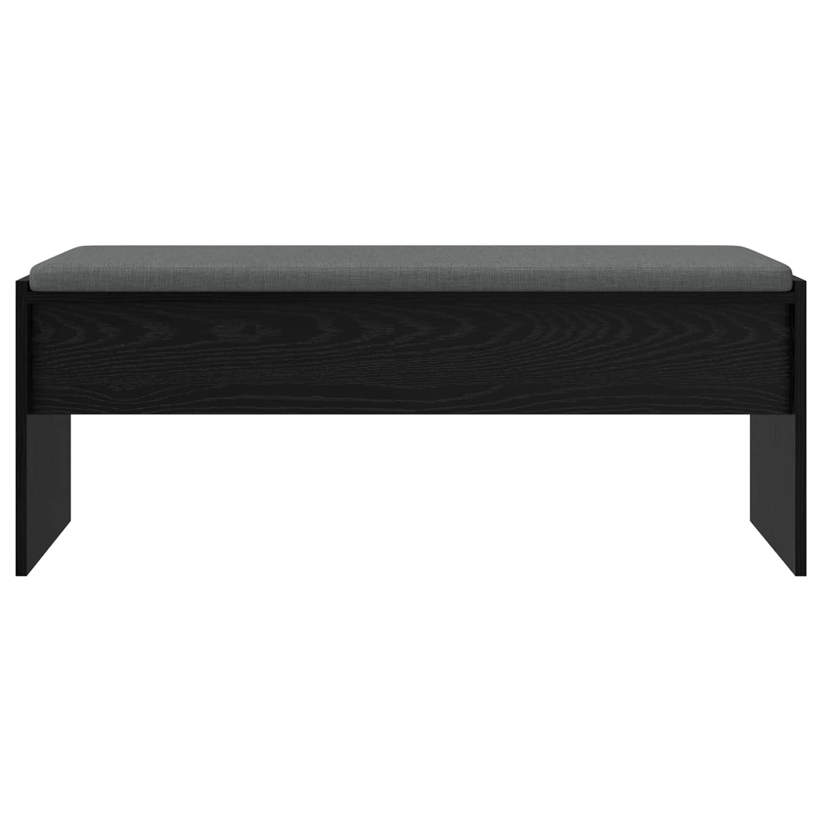 Panca per ingresso con cuscino Rovere Nero 103 x 38 x 40 cm | homemem39