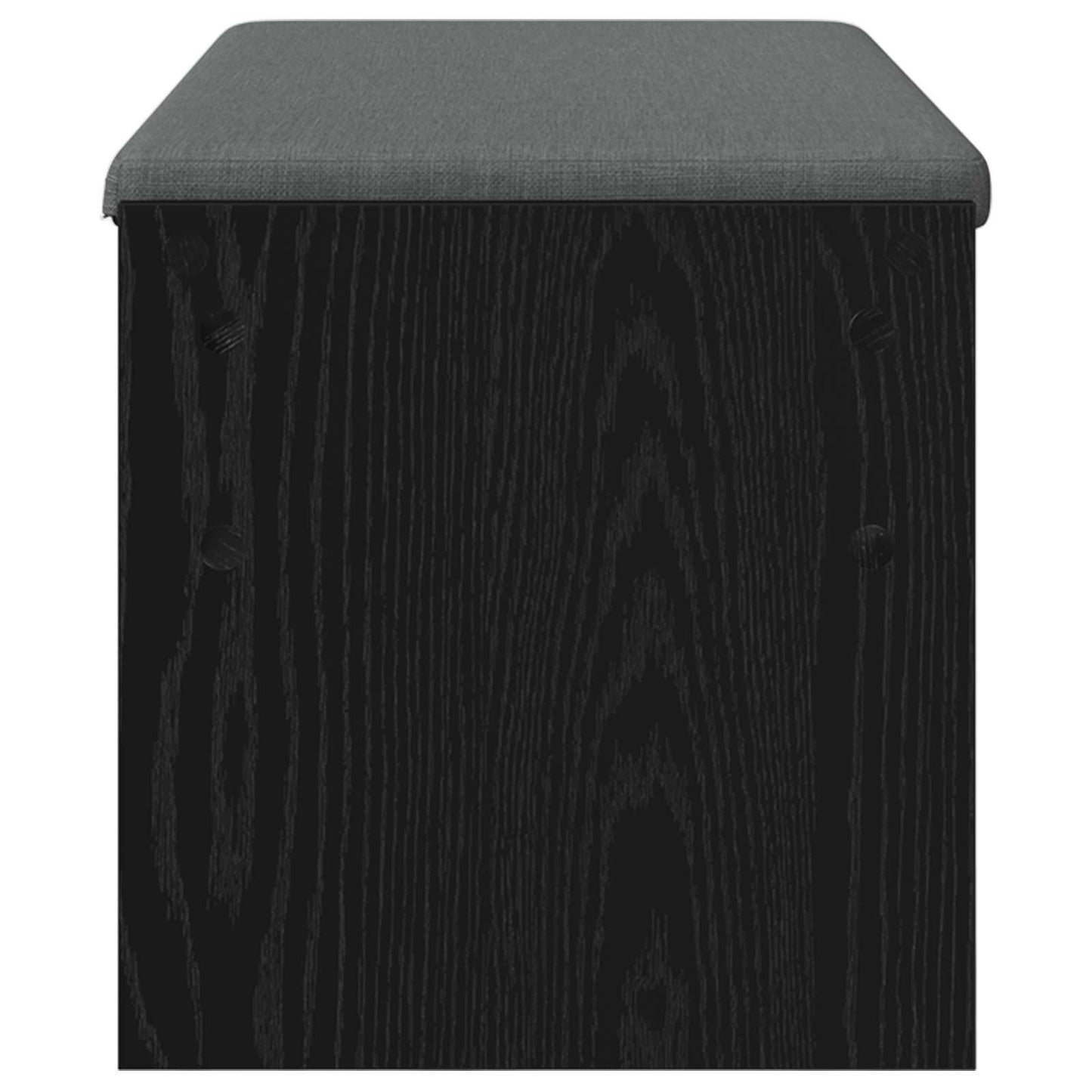 Panca per ingresso con cuscino Rovere Nero 103 x 38 x 40 cm | homemem39