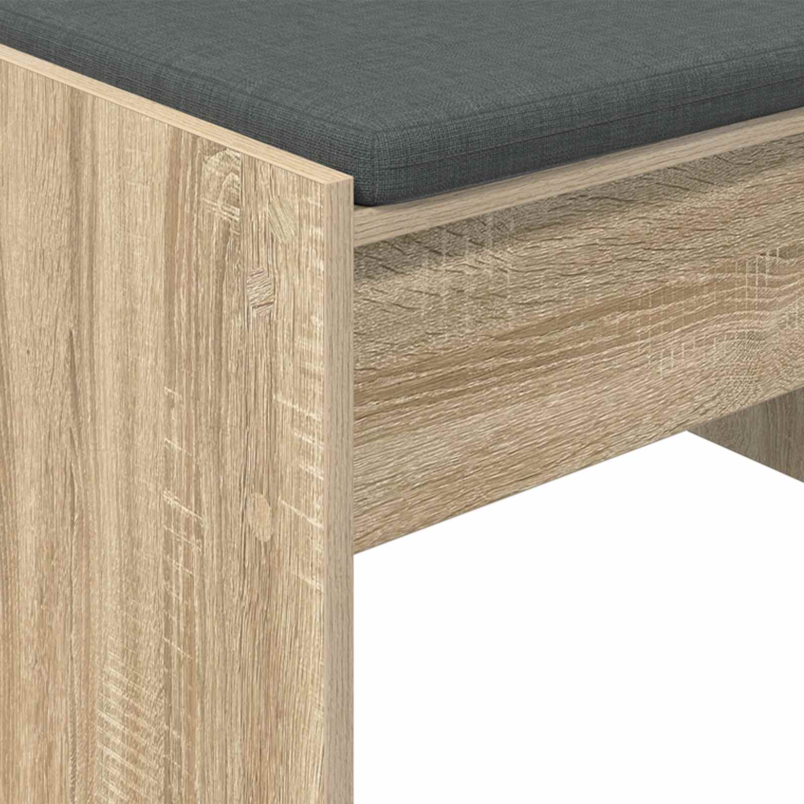 Panca per ingresso con cuscino Rovere Sonoma 103 x 38 x 40 cm | homemem39