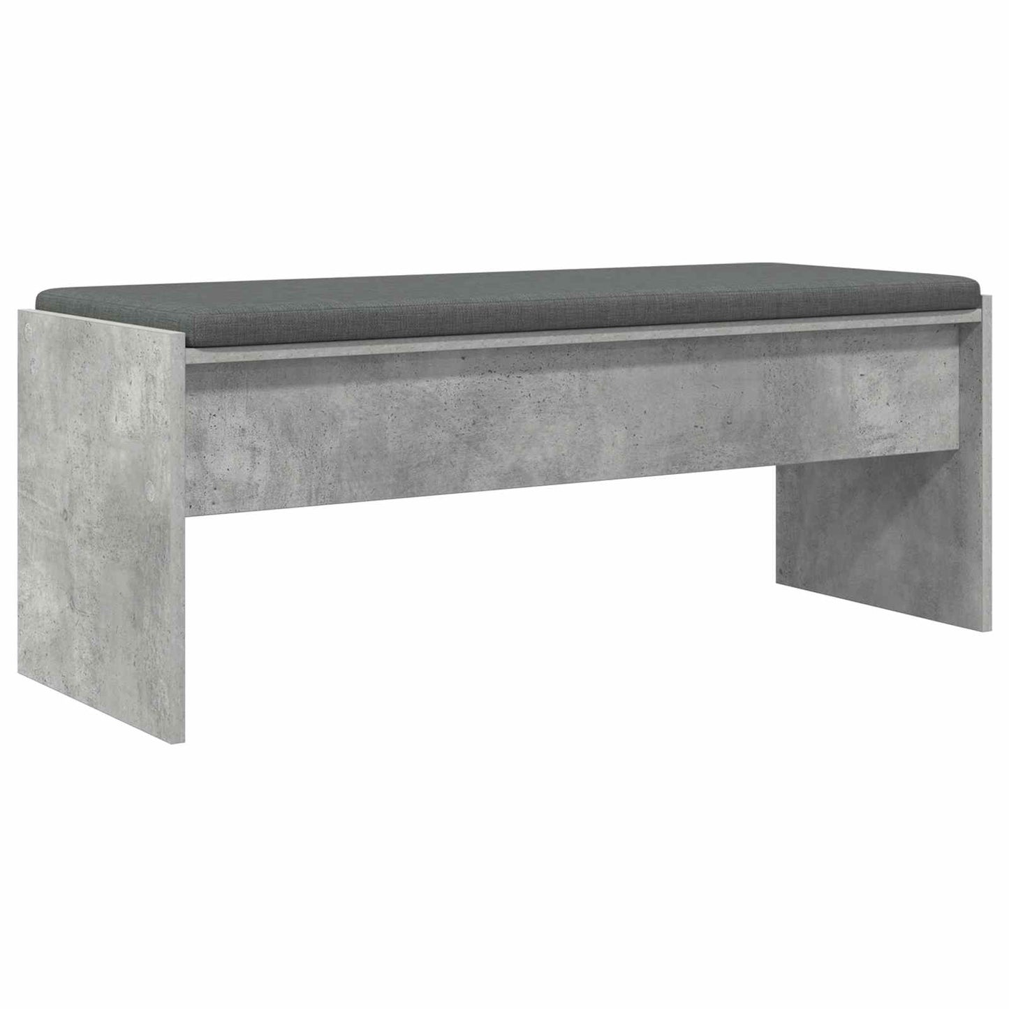 Panca per ingresso con cuscino Grigio cemento 103 x 38 x 40 cm | homemem39