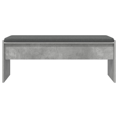 Panca per ingresso con cuscino Grigio cemento 103 x 38 x 40 cm | homemem39