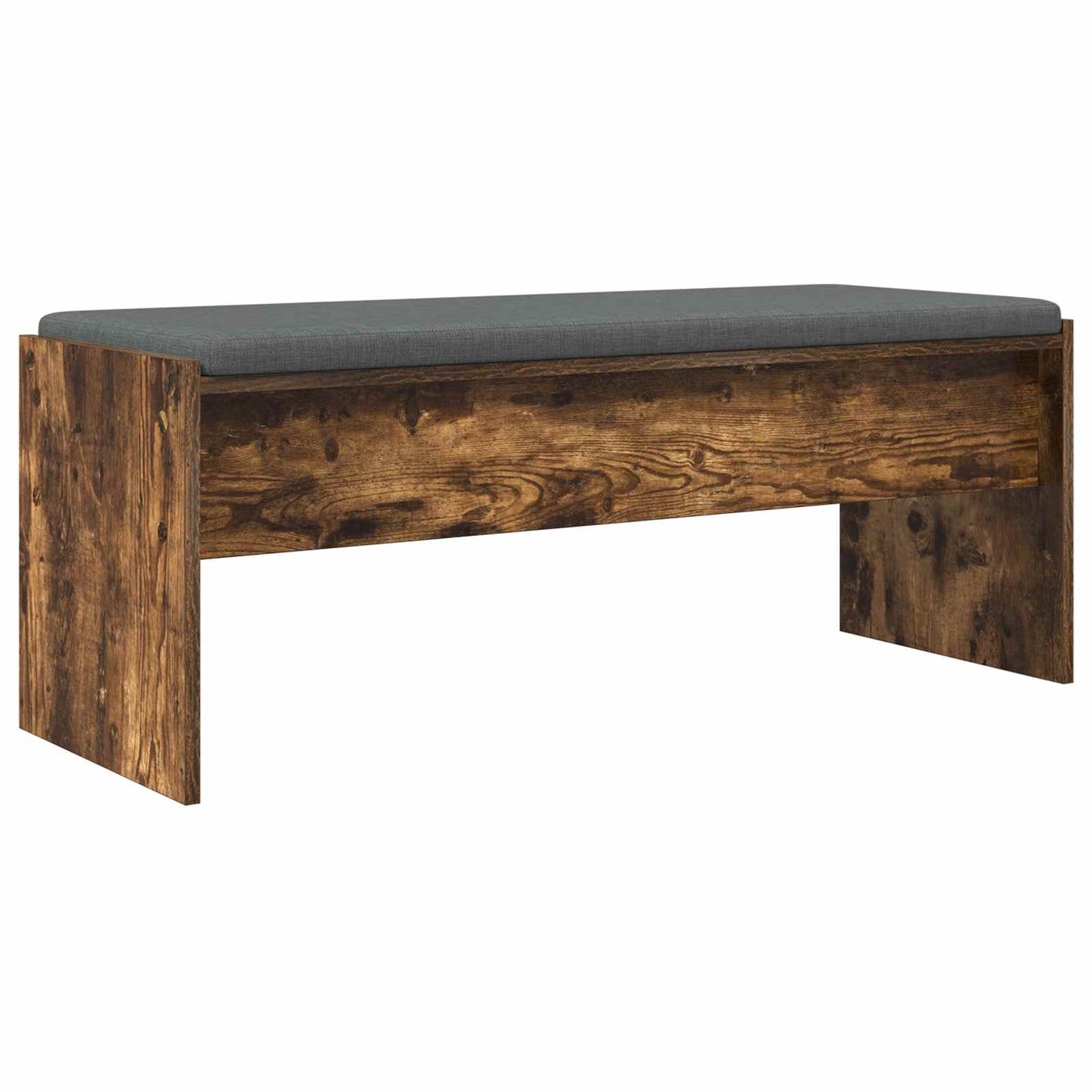 Panca per ingresso con cuscino Rovere fumé 103 x 38 x 40 cm | homemem39