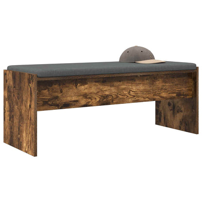 Panca per ingresso con cuscino Rovere fumé 103 x 38 x 40 cm | homemem39