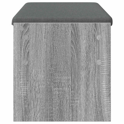 Panca per ingresso con cuscino Grigio Sonoma 103 x 38 x 40 cm