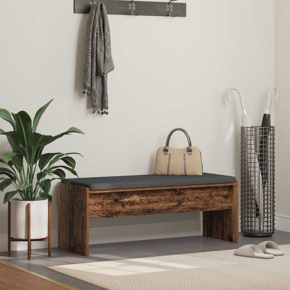 Panca per ingresso con cuscino Legno vecchio 103 x 38 x 40 cm | homemem39