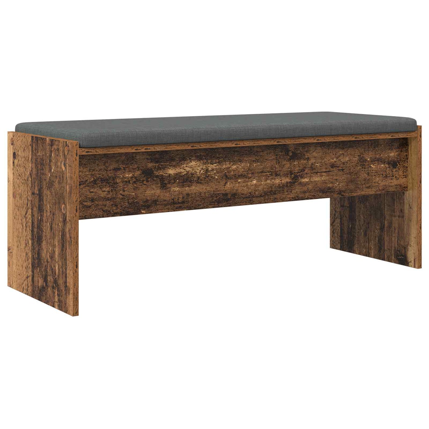 Panca per ingresso con cuscino Legno vecchio 103 x 38 x 40 cm | homemem39
