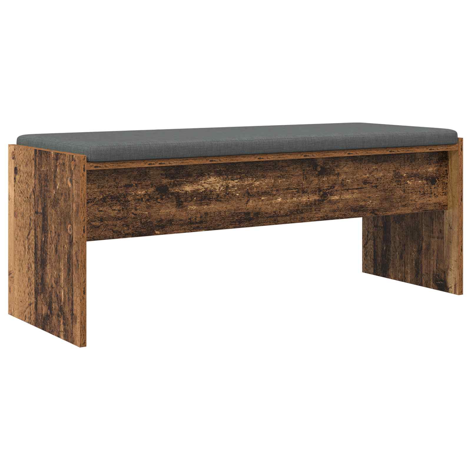 Panca per ingresso con cuscino Legno vecchio 103 x 38 x 40 cm | homemem39
