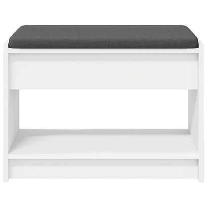 Panca per ingresso con cuscino Bianco 63 x 38 x 45 cm | homemem39