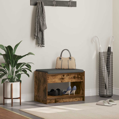 Panca per ingresso Quercia Affumicata 63 x 38 x 45 cm | homemem39