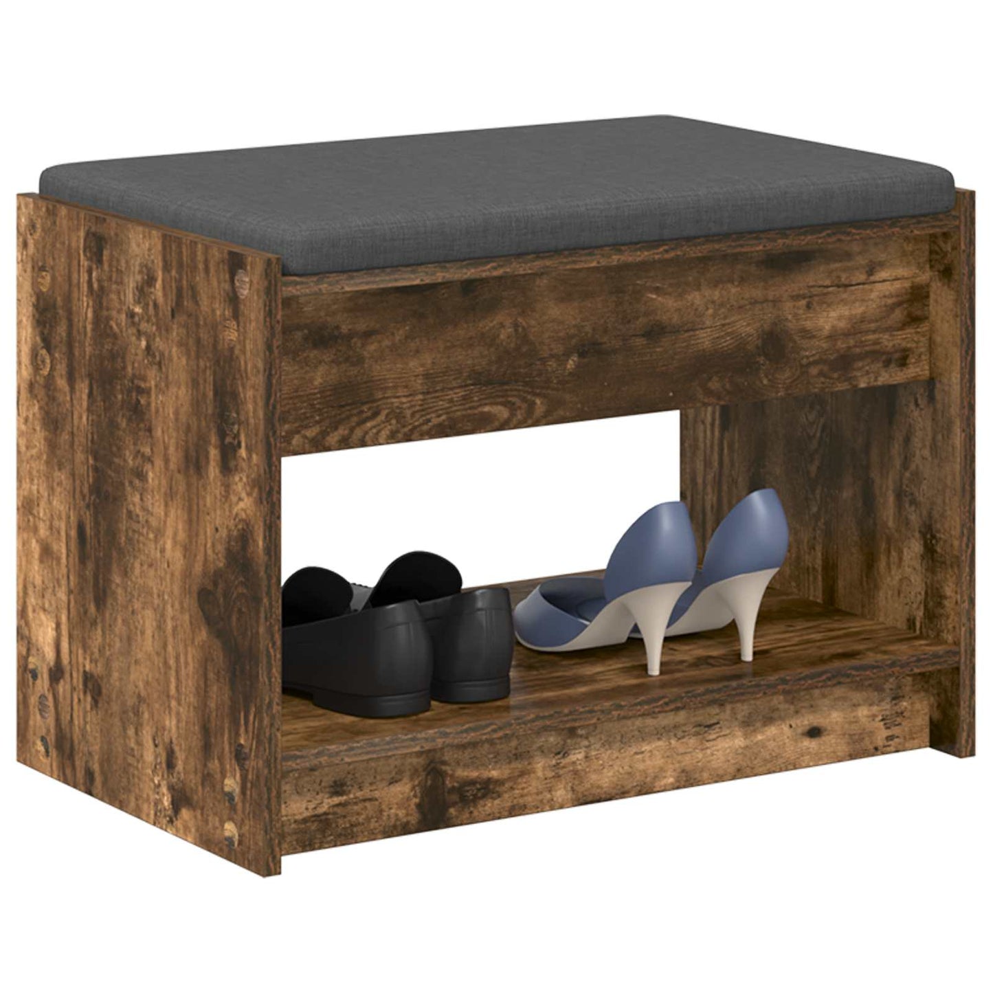 Panca per ingresso Quercia Affumicata 63 x 38 x 45 cm | homemem39
