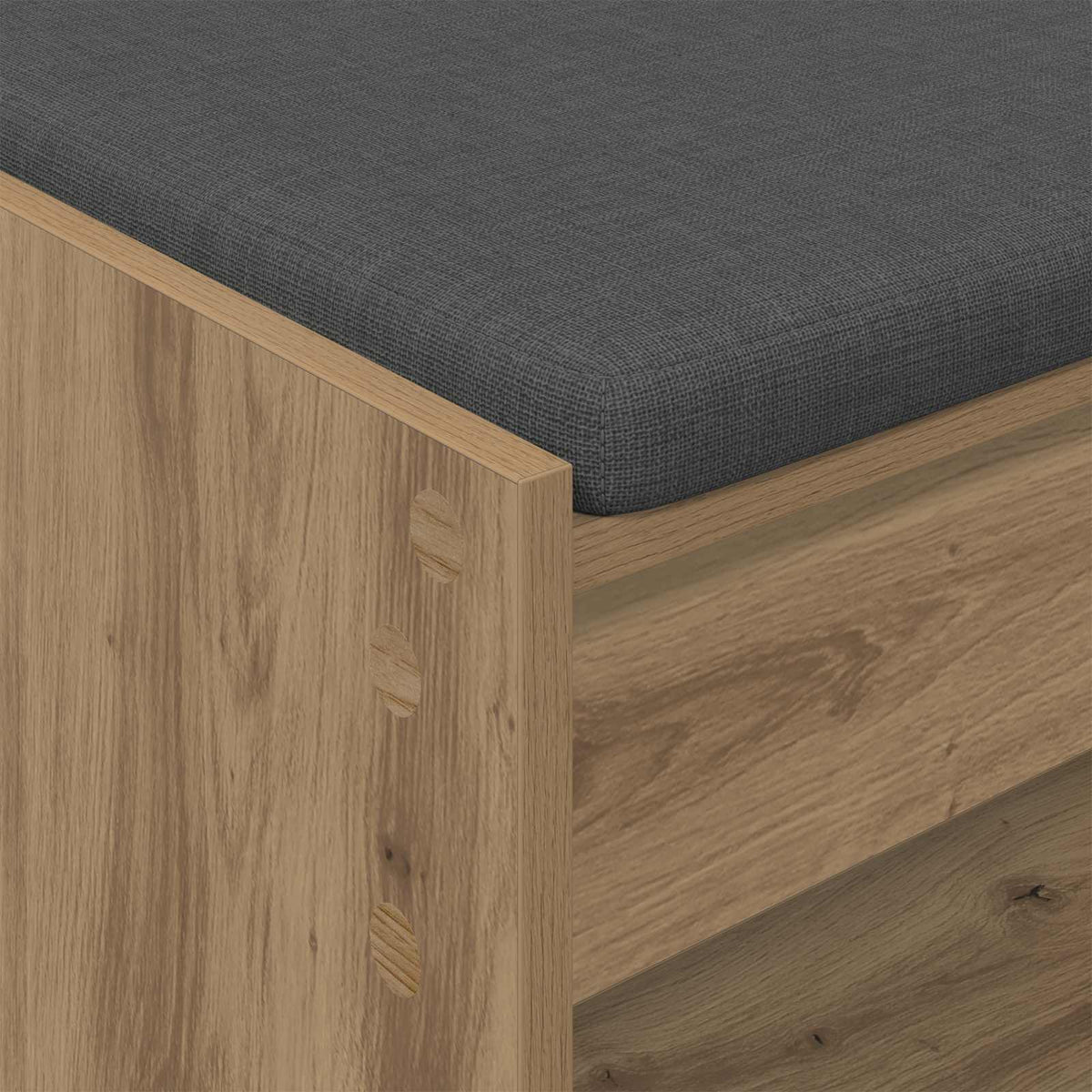Panca per ingresso Rovere Artigianale 63 x 38 x 45 cm - homemem39